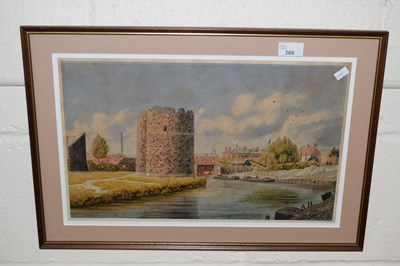 Lot 269 - Framed unsigned watercolour depicting probably...