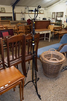 Lot 292 - A wrought iron plant stand, height approx 150cm