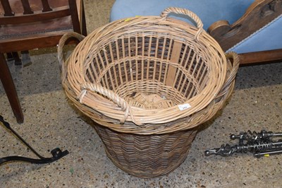 Lot 293 - Two large log baskets