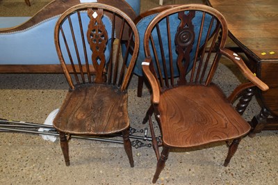 Lot 295 - Two wheel back chairs