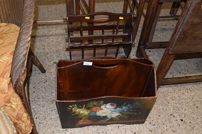 Lot 318 - Two small mahogany effect magazine racks