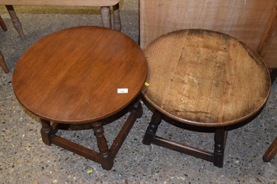 Lot 328 - Two small circular occasional tables