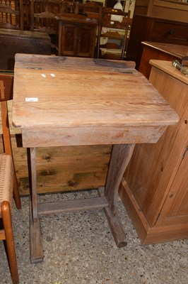 Lot 337 - Vintage lift top school desk