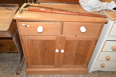 Lot 338 - A modern pine cupboard width approx 87cm