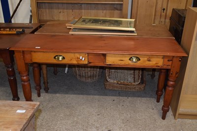 Lot 346 - Early 20th Century side table with two drawers...