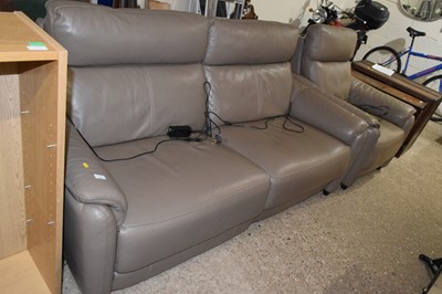 Lot 349 - An electric recliner chair and three seater sofa