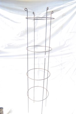 Lot 131 - A tall metal plant stand, height approx 178cm