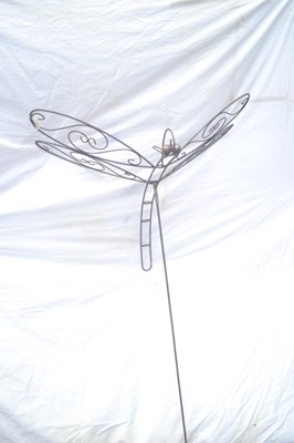 Lot 170 - Large ornamental figure of a dragonfly on...