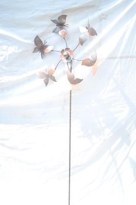 Lot 176 - A decorative metal garden windmill, height...