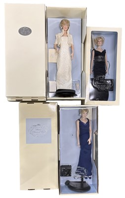 Lot 273 - Three boxed collectible Princess Diana...