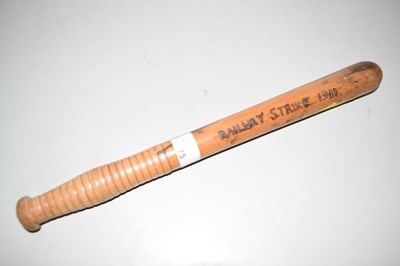 Lot 75 - 1911 Railway Strike Truncheon