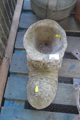 Lot 228 - Composition boot planter