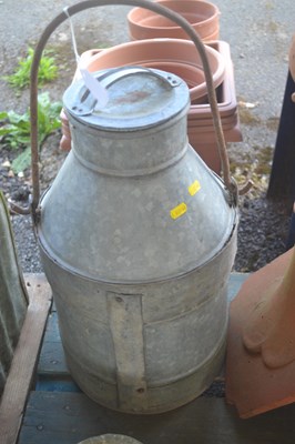 Lot 231 - Galvanised milk churn