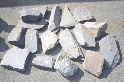 Lot 258 - Quantity of decorative slate, rocks