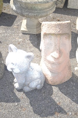 Lot 264 - Two composition figures, a novelty Cat and an...