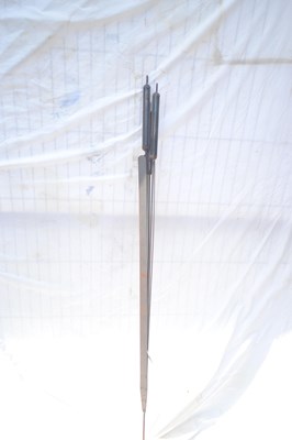 Lot 188 - A metal decorative bullrush, total height...