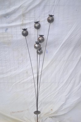 Lot 189 - Decorative metal garden thistle, height approx...