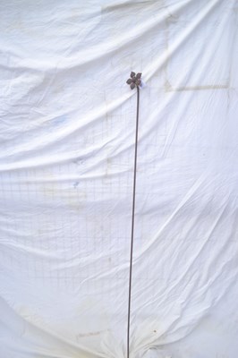 Lot 190 - Decorative metal small flower on stalk, height...