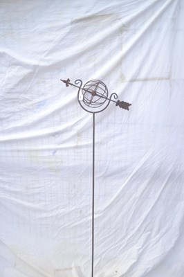 Lot 194 - A small armillary on metal stand, 154cm