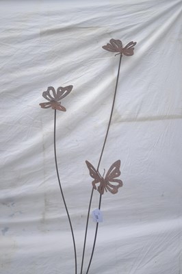 Lot 208 - A decorative metal garden ornament formed as...