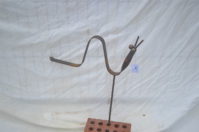 Lot 209 - Metal garden ornament formed as an abstract...