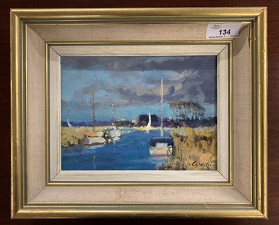 Lot 134 - Geoffrey Wilson (British, 1920–2010), Oil on...
