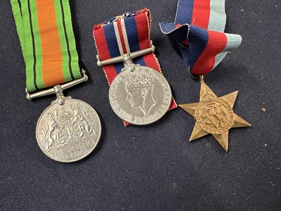 Lot 168 - Medals: WWII GB Trio, comprising War & Defence...