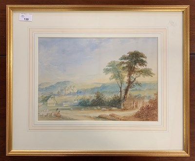 Lot 130 - British School, 19th century, figures sitting...