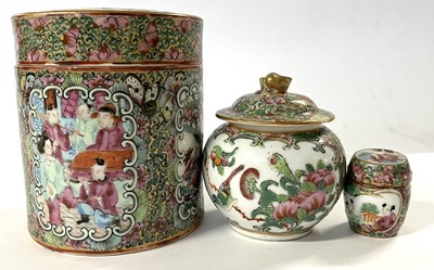 Lot 205 - A group of Cantonese wares, late 19th Century,...