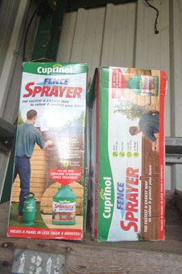 Lot 377 - Two Cuprinol fence sprayers