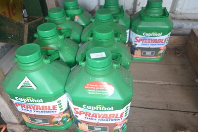 Lot 380 - Nine bottles of Cuprinol sprayable fence...