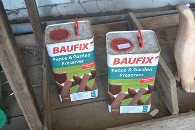 Lot 386 - Two containers of Baufix fence and garden...