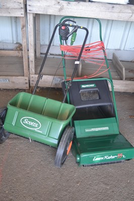 Lot 393 - A Scotts spreader together with an electric...