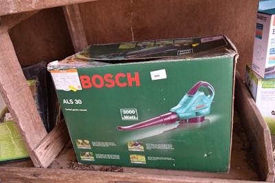 Lot 409 - Boxed Bosch ALS30 electric garden vacuum