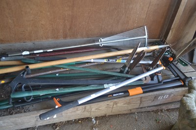 Lot 413 - Quantity of various garden tools including...