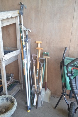 Lot 415 - Quantity of assorted garden tools including...