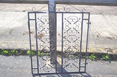 Lot 363 - A wrought iron garden gate