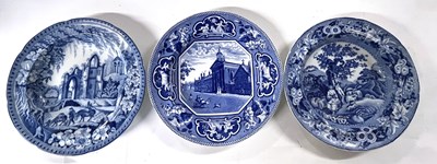 Lot 254 - Series of pearl ware blue and white dishes...