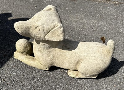 Lot 115 - Small composition figure of a Dog playing with...