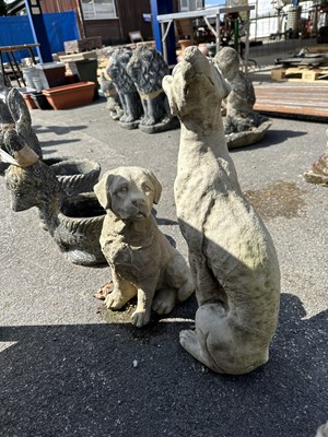 Lot 117 - Small moulded figure of a seated Puppy