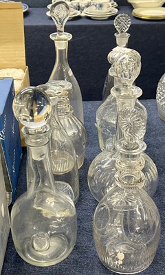 Lot 275 - Further collection of eight decanters,...