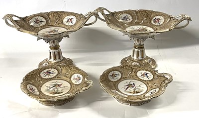 Lot 281 - A mid 19th Century part English dessert...