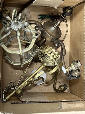 Lot 309 - Two boxes of various light fittings