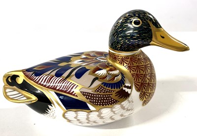 Lot 315 - A Royal Crown Derby paperweight modelled as a...