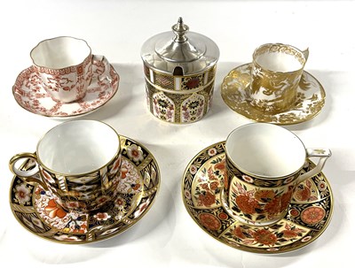Lot 365 - A group of Royal Crown Derby wares, coffee can...