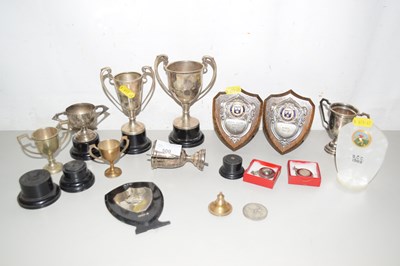 Lot 500 - Quantity of assorted trophies, most silver plate