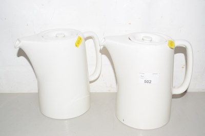 Lot 502 - Maddock - A pair of coffee pots