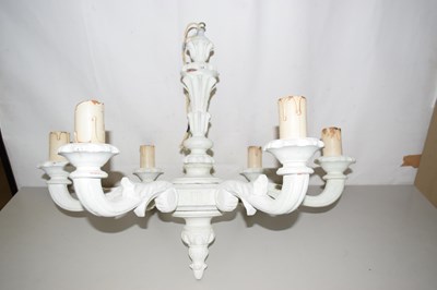 Lot 505 - A painted wooden electrolier