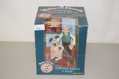 Lot 516 - A boxed Wallace & Grommit talking alarm clock