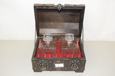 Lot 552 - A modern cased dual decanter and shot glass set
